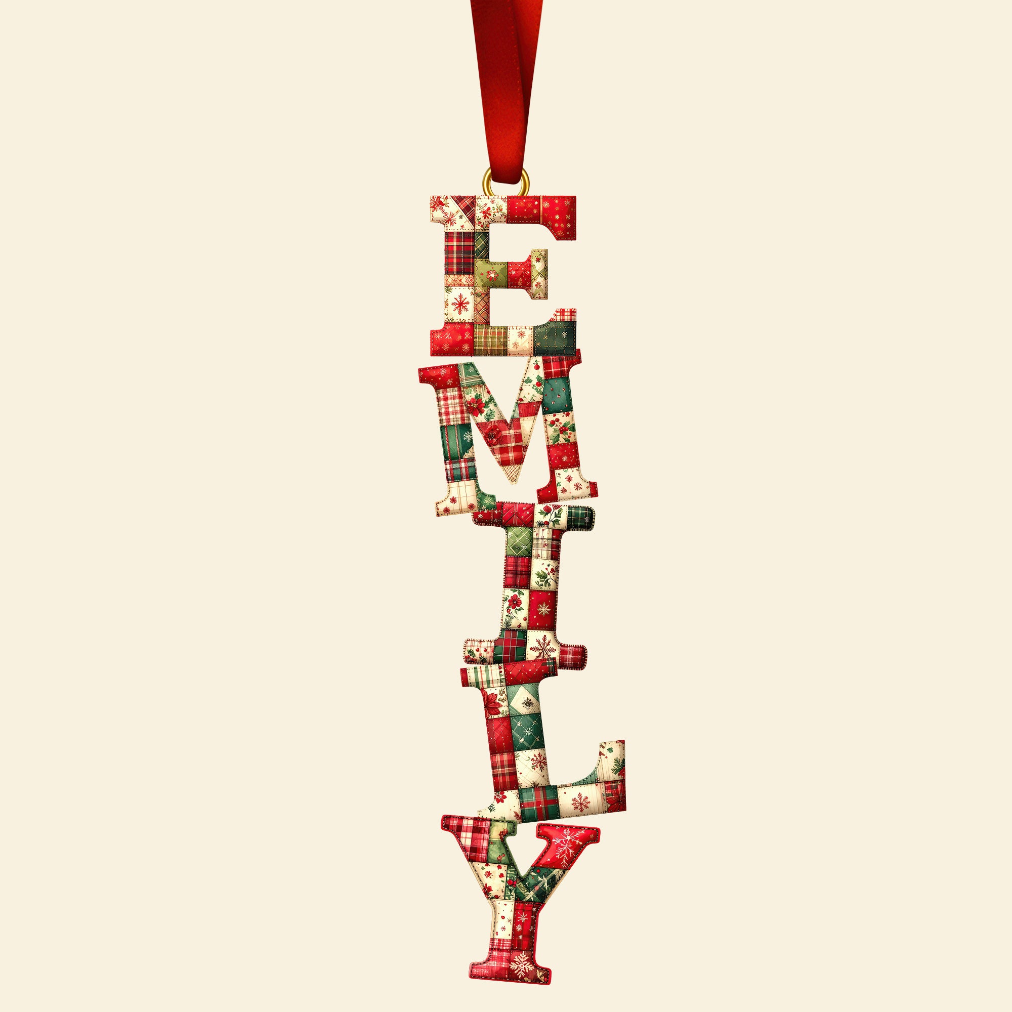 Sewing Alphabet Ornament - Personalized Gift For Christmas Ornament 03HUQN251025 - Image 4