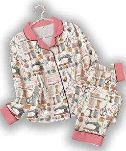 Sewing Lover Classic Pajama Set Vintage Sewing Tools