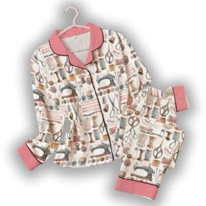 Sewing Lover Classic Pajama Set Vintage Sewing Tools