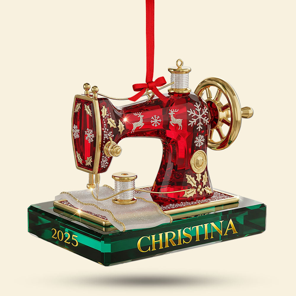 Alternative view of Sewing Machine Ornament - Personalized Gifts For Sewing Lovers 03pgti150825