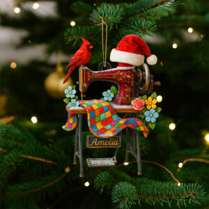 Alternative view of Sewing Machine Personalized Heaven Gifts For Seamstress Christmas Ornament 04ohtn030925