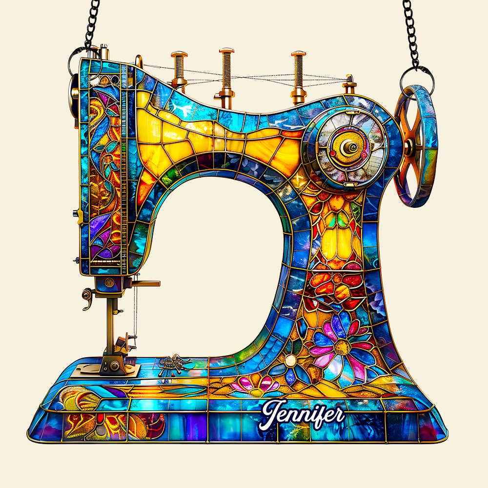 Sewing Suncatcher Ornament Personalized Gifts for Sewing Lovers 04HUDT170725 - Image 4