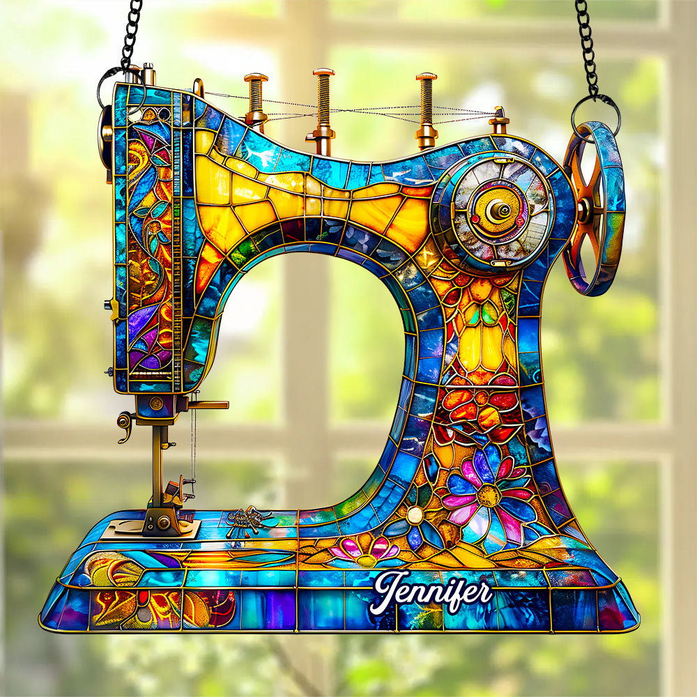 Sewing Suncatcher Ornament Personalized Gifts for Sewing Lovers 04HUDT170725