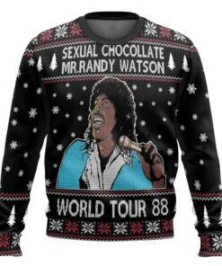Sexual Chocolate Mr Randy Watson World Tour 88 Ugly Christmas Sweater
