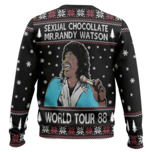 Alternative view of Sexual Chocolate Mr Randy Watson World Tour 88 Ugly Christmas Sweater