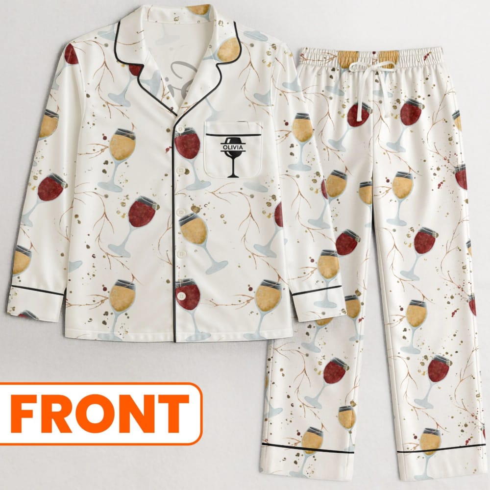 Sips About To Go Down Personalized Pajama Set