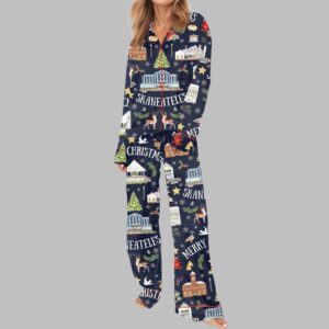 Alternative view of Skaneateles Christmas Pajama Set For Women