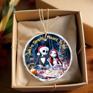 Alternative view of Skeleton Couple Ornament - Baking Couple - Personalized Christmas Gifts For Couples