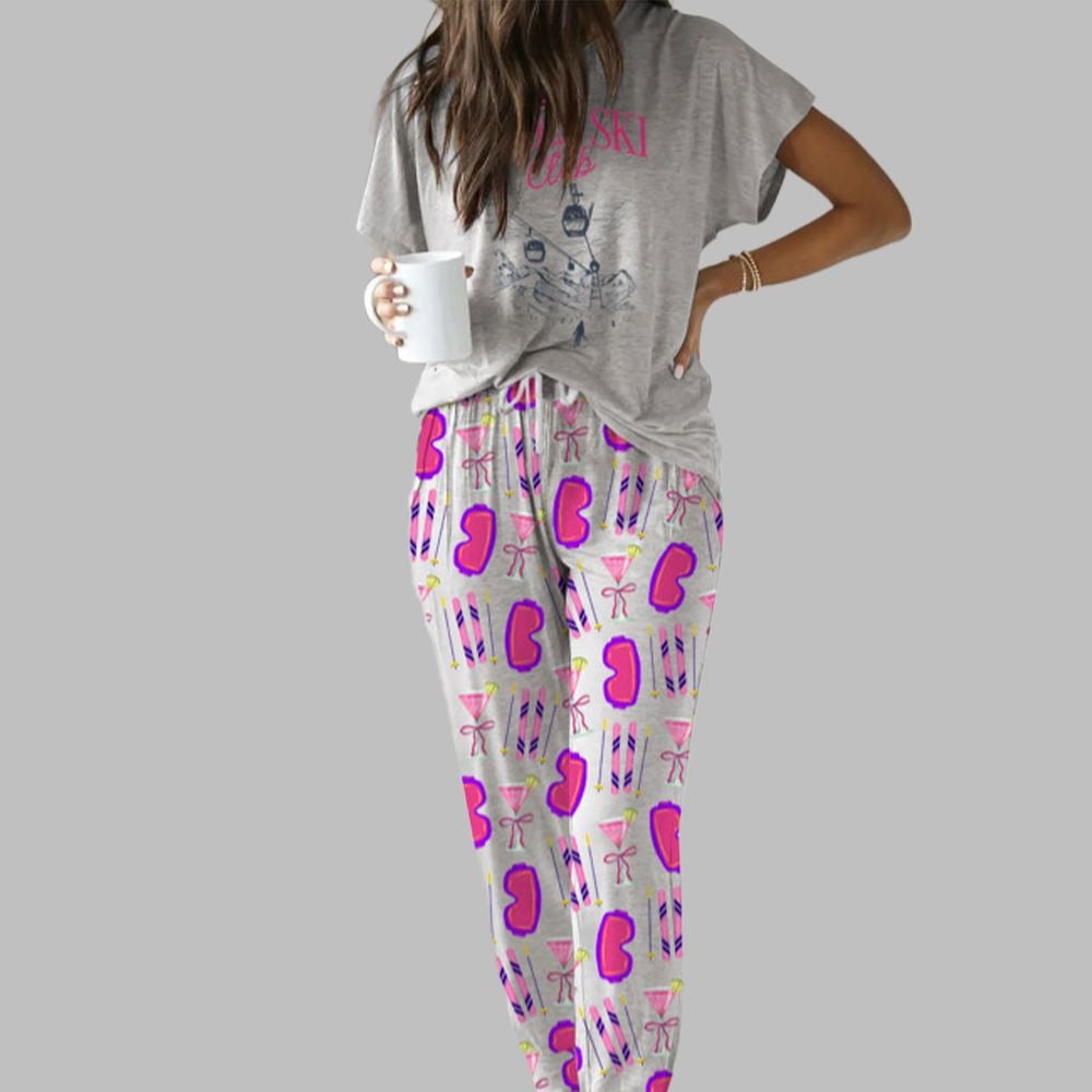 Ski Weekend Casual Pajama Set For Women - Image 2