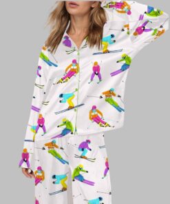 Skiing Life Satin Pajama Set