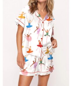 Sleeping Beauty Ballet Satin Pajama Set For Women