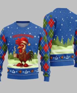 Sleepy Rooster Christmasomnia Ugly Christmas Sweater