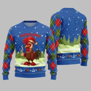 Sleepy Rooster Christmasomnia Ugly Christmas Sweater - Grishko.com