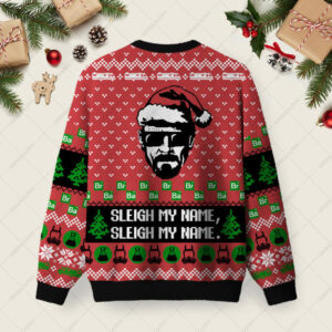 Alternative view of Sleigh My Name Ugly Christmas Fuzzy Fleece Sweatshirt