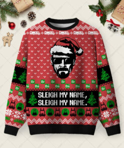 Sleigh My Name Ugly Christmas Fuzzy Fleece Sweatshirt