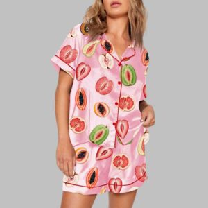 Alternative view of Sliced Feminine Fruit Art Print Pajama Set