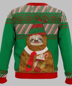 Alternative view of Sloth Santa Ugly Christmas Sweater