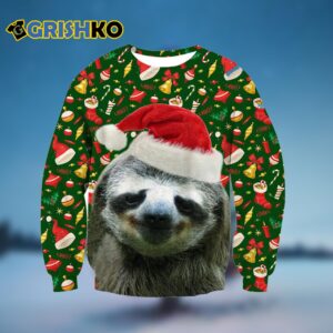 Sloth Xmas Ugly Christmas Sweater - Grishko.com
