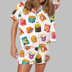 Alternative view of Snacks Satin Pajama Set