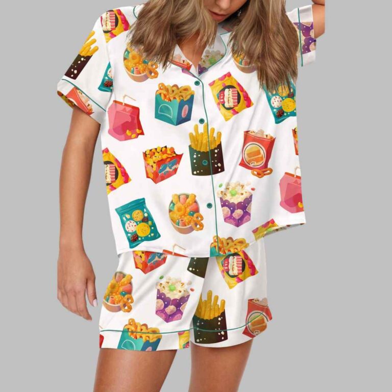 Alternative view of Snacks Satin Pajama Set