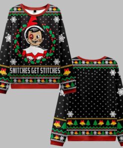 Snitches Get Stitches Vintage Ugly Sweater 2025 Christmas