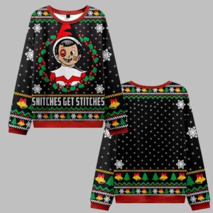 Snitches Get Stitches Vintage Ugly Sweater 2025 Christmas - Grishko.com