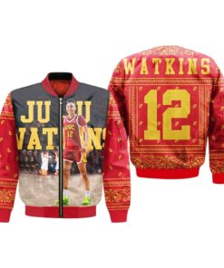 Snoop Dogg JuJu Watkins USC Trojans Zip Bomber Jacket