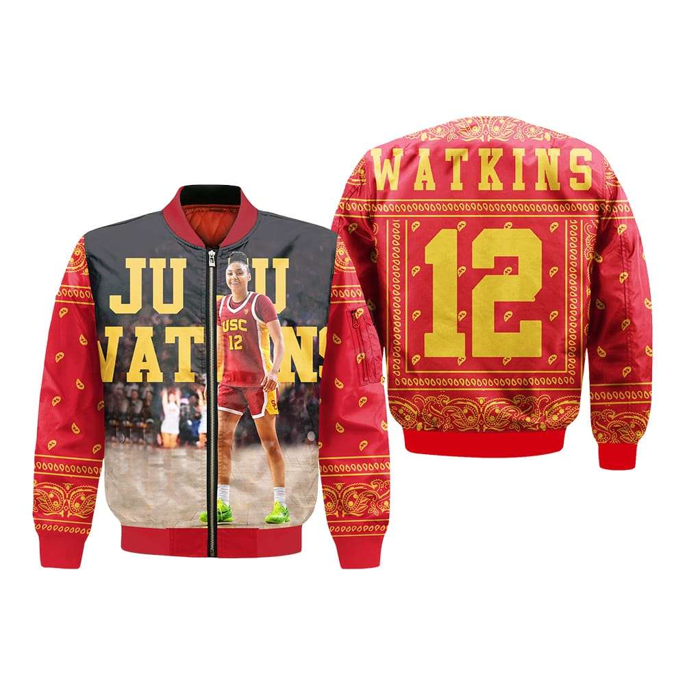 Snoop Dogg JuJu Watkins USC Trojans Zip Bomber Jacket