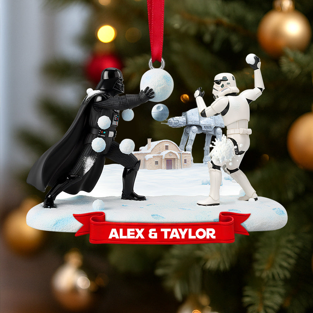Snowball Fight Ornament, Personalized Christmas Gifts For Movie Fans 03qhtn091025 - Image 3