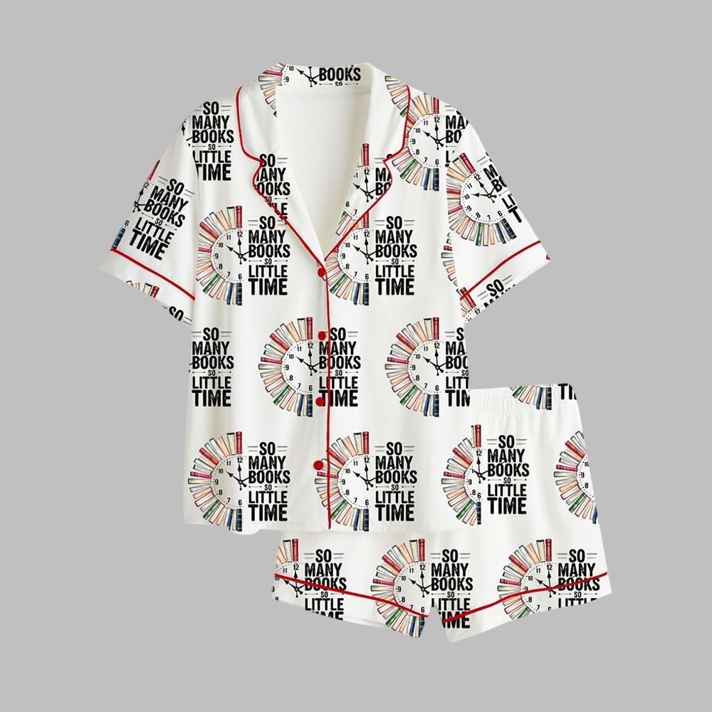 So Many Books So Little Time Bookish Pajamas Set