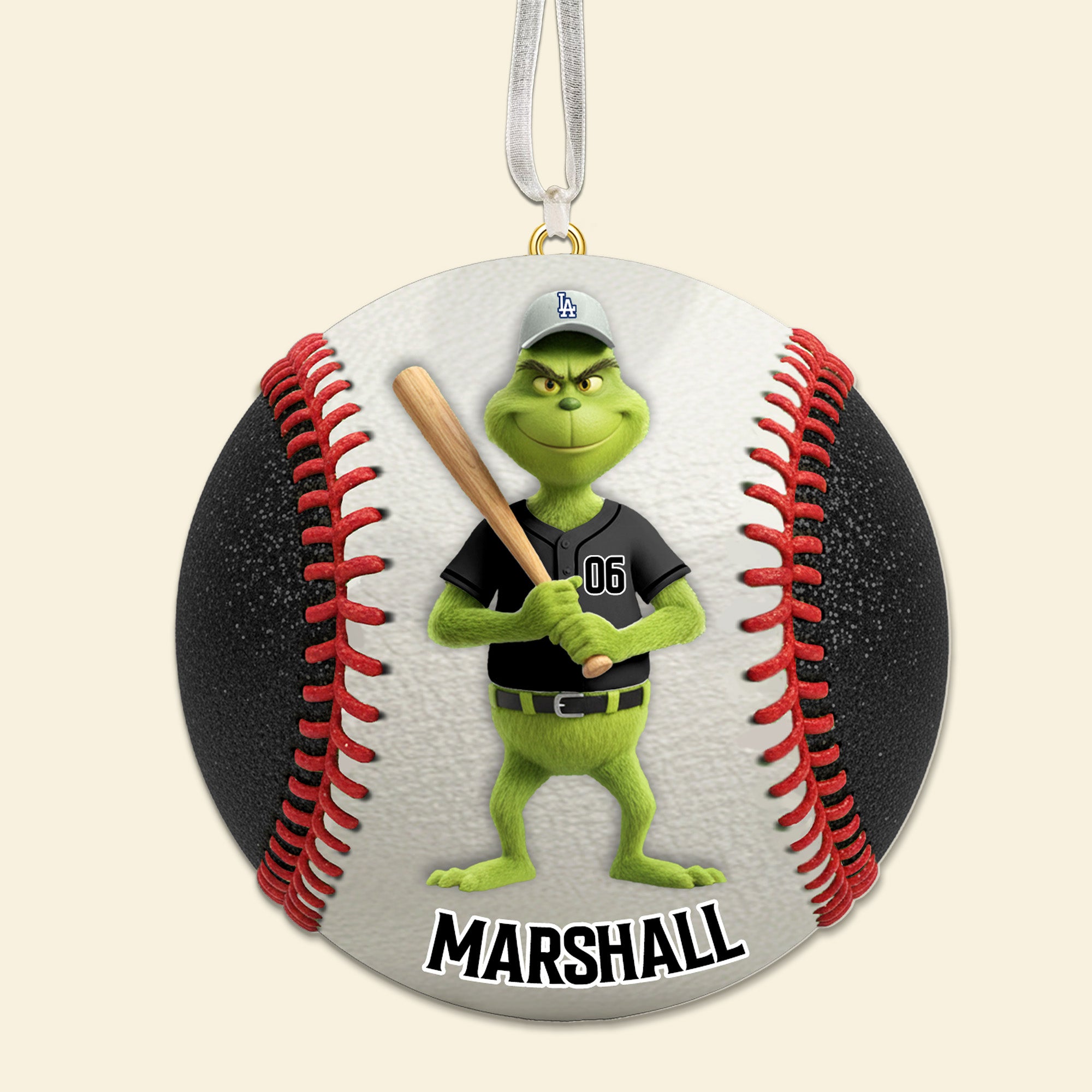 Softball Green Monster Ornament - Personalized Gifts For Sport Lover Christmas Ornament 01OHMG041025 - Image 3
