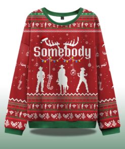 Alternative view of Somebody's Problem Couple Ugly Christmas Sweater