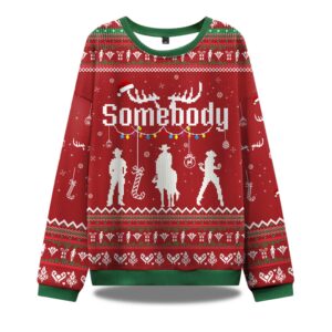 Somebody's Problem Couple Ugly Christmas Sweater