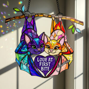 Alternative view of Soulmates Forever Suncatcher Ornament Personalized Gifts For Couple 01ACDT120725