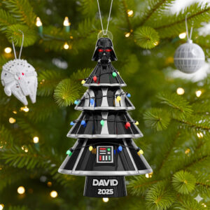 Alternative view of Spaceship Tree Ornament Christmas Gifts For Fans 02HYDT040925