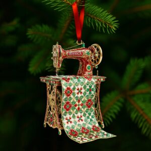 Alternative view of Sparkle Sewing Machine Ornament- Personalized Christmas Gifts For Sewing Lovers 05OHLU181025