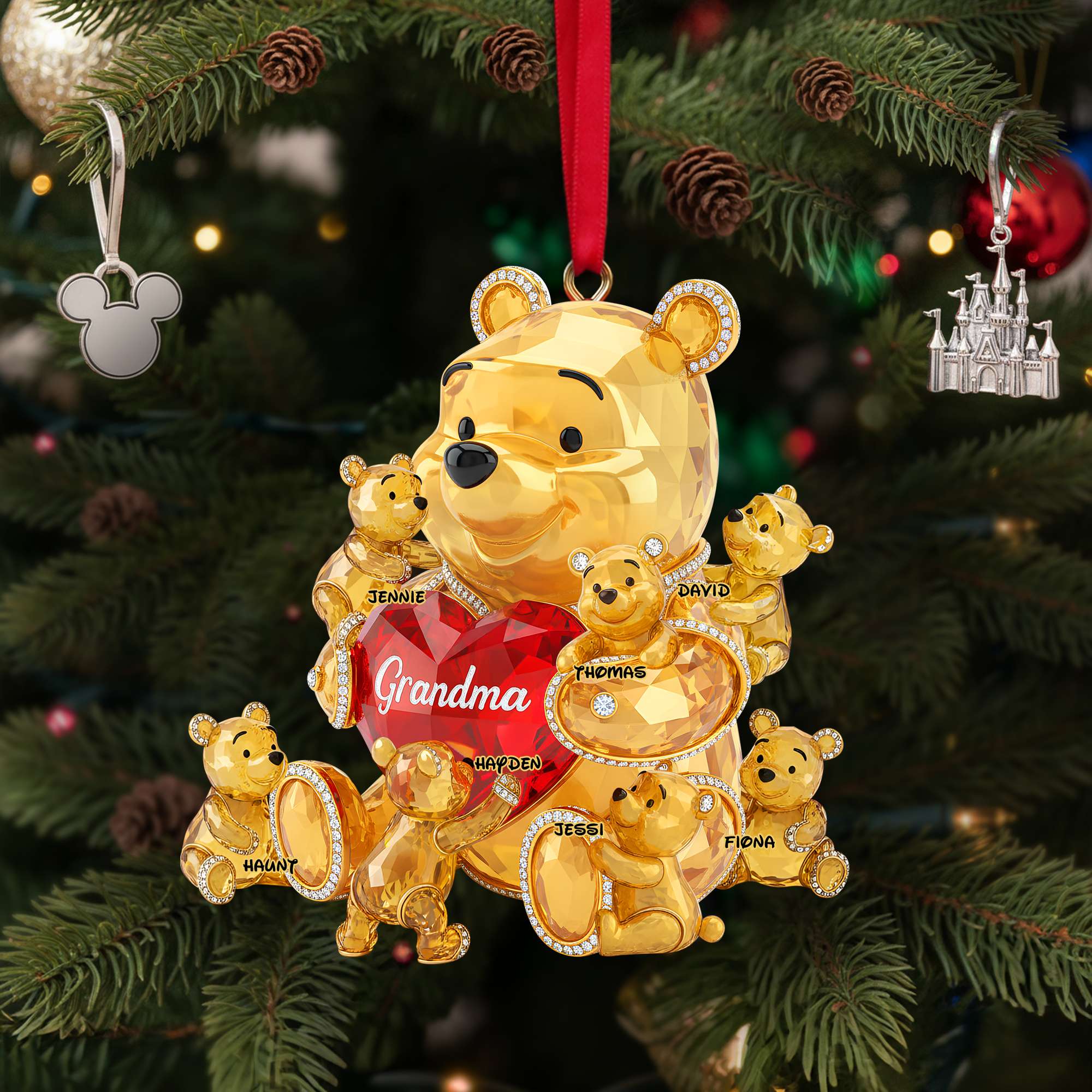 Special Love From Grandkids Ornament - Personalized Christmas Gifts For Grandma 01OHLU250925 - Image 3