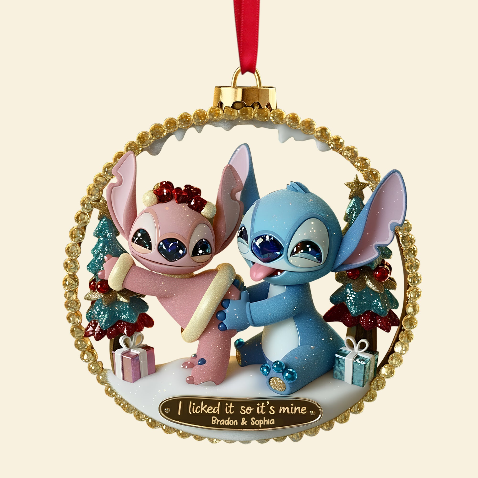 Spicy Alien Couple Ornament - Personalized Christmas Gifts For Couples 02TGTN160925 - Image 4