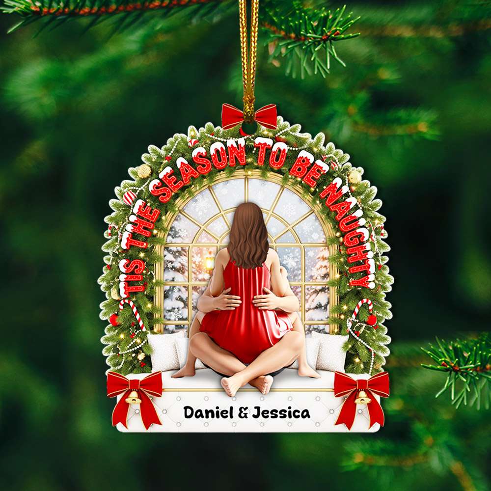 Spicy Couple Ornament - Personalized Christmas Gifts For Couple 04OHLU110825 - Image 3