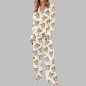 Alternative view of Spicy Margarita Cocktail Satin Pajama Set