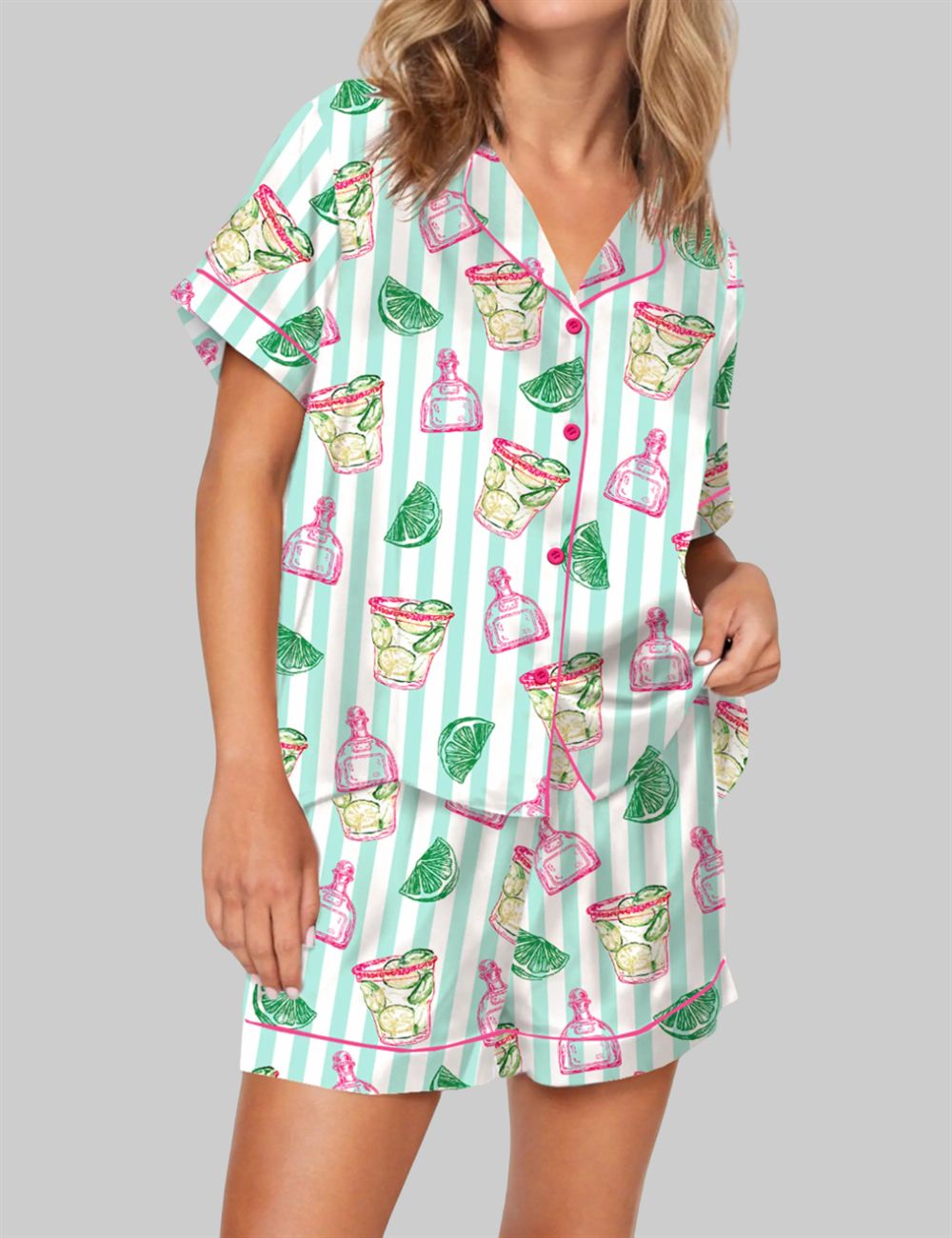 Spicy Margarita Pajama Set For Women