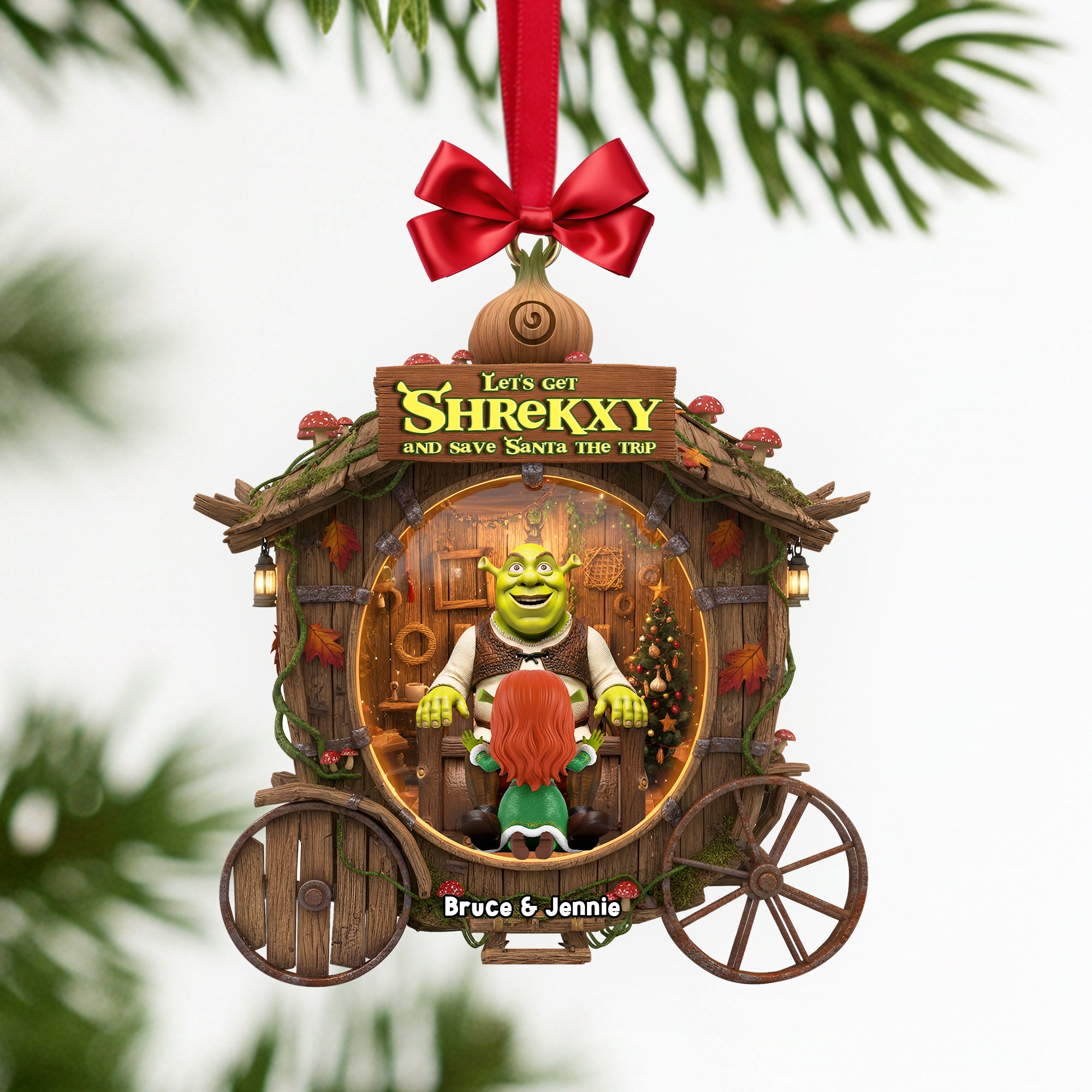 Spicy Swamp Couple Ornament - Personalized Christmas Gifts For Couples 01TOLU141025 - Image 3