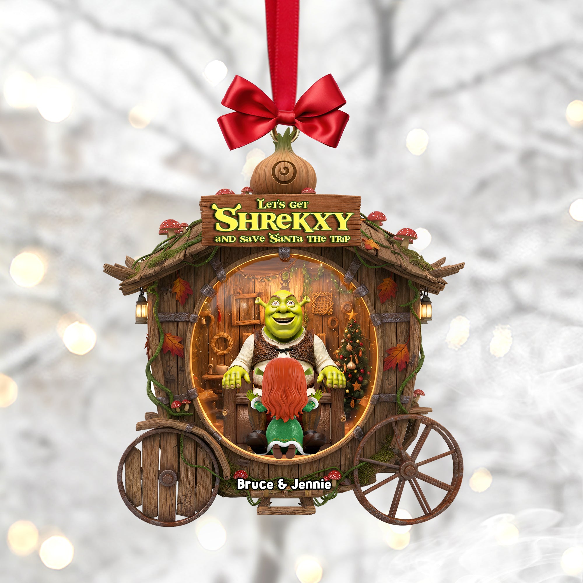 Spicy Swamp Couple Ornament - Personalized Christmas Gifts For Couples 01TOLU141025 - Image 4