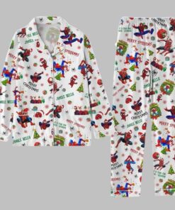 Alternative view of Spider Man Christmas Pajama Set