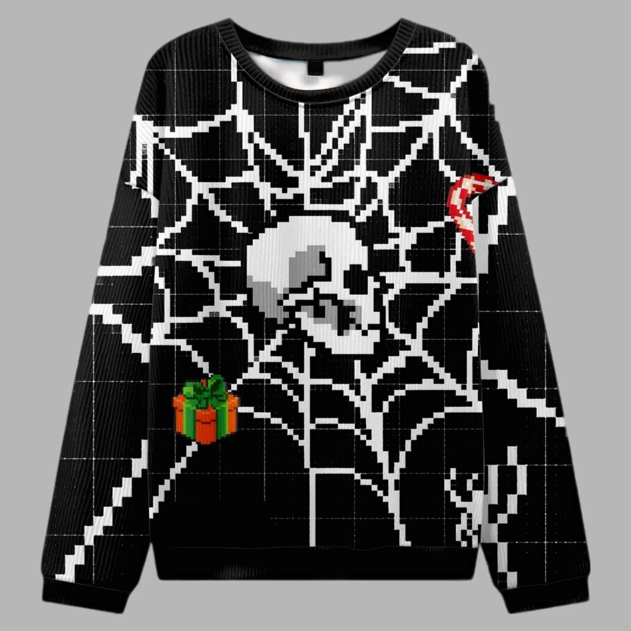 Spider Web Ugly Christmas Sweater - gullprint.com
