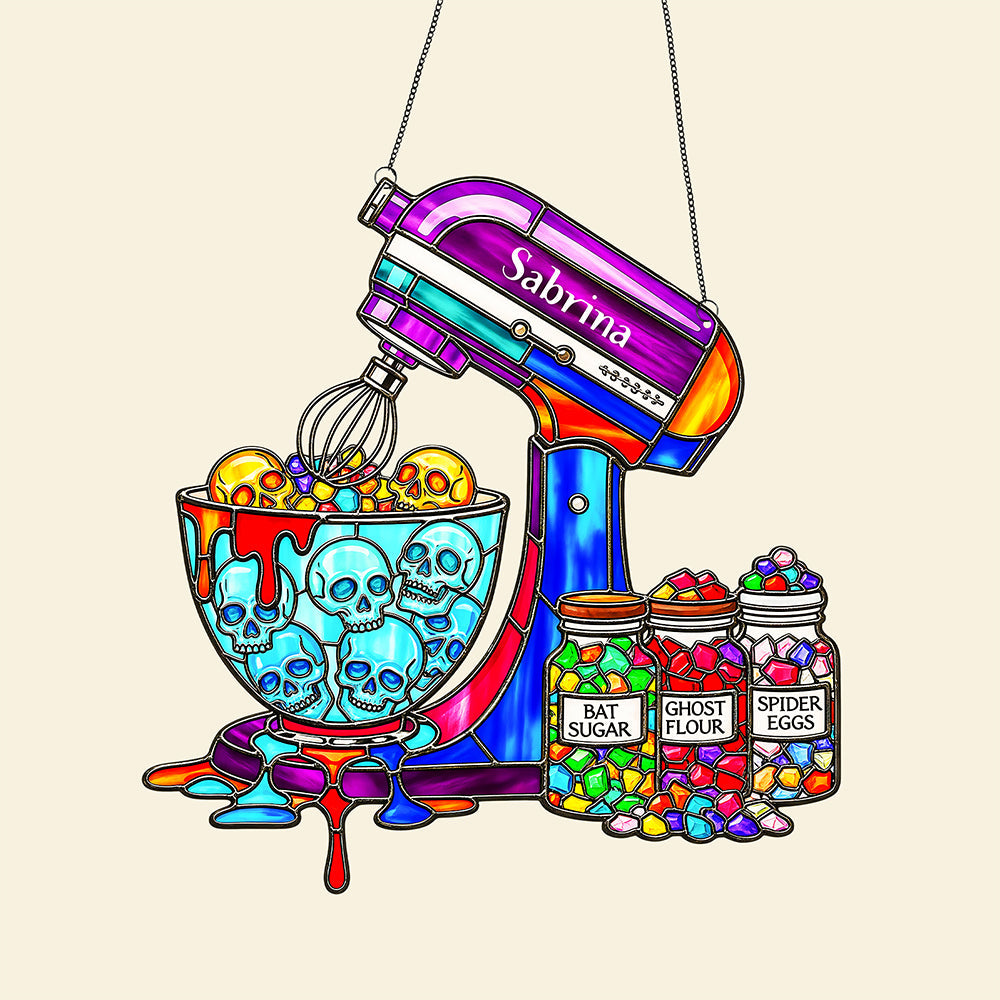 Spooky Baking Suncatcher - Personalized Gifts For Baking Lovers 04ohta300825 - Image 3