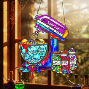 Alternative view of Spooky Baking Suncatcher - Personalized Gifts For Baking Lovers 04ohta300825