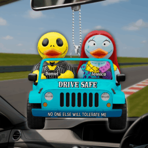 Spooky Couple Drive Safe Car Ornament -Personalized Gifts For Couples 05NALU020825