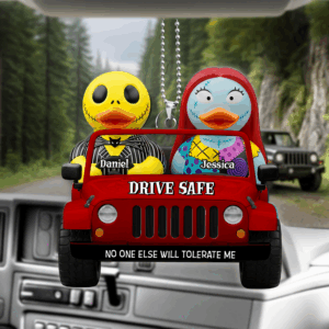 Alternative view of Spooky Couple Drive Safe Car Ornament -Personalized Gifts For Couples 05NALU020825