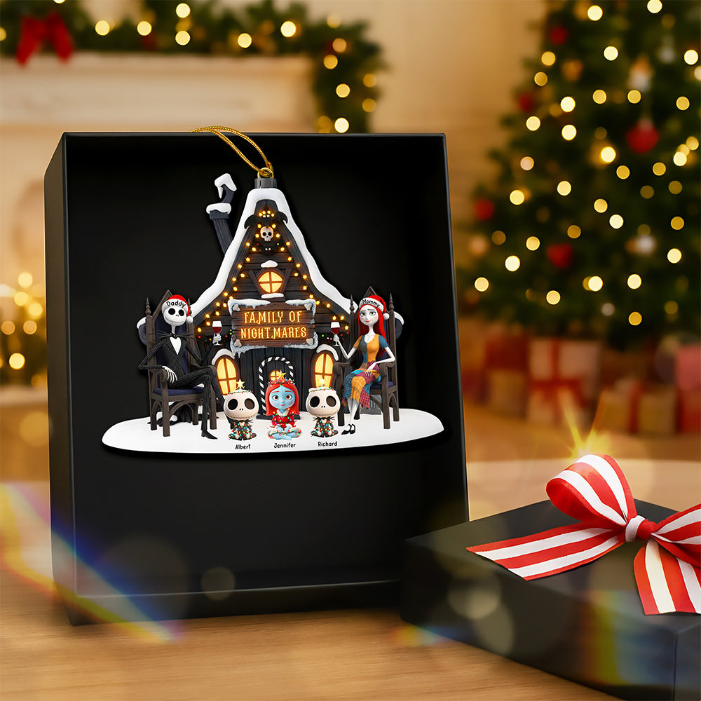 Spooky Family Christmas Ornament - Personalized Gifts For Family 03ohqn171025 - Image 3
